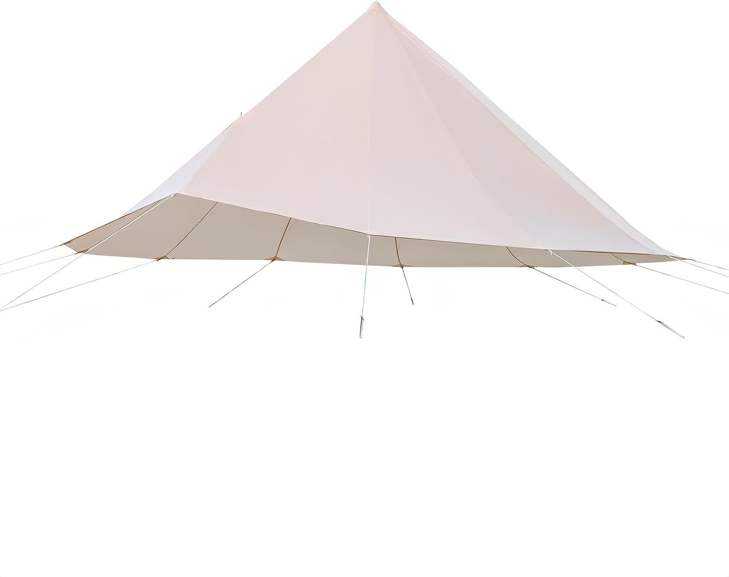 41ufR0wbJTL._AC_SL1500_.jpg Waterproof 4 Season Rain Fly for Canvas Bell Tent 13.1FT Bell Tent Rain Cover Protector Lightweight Oxford Nylon Yurt Tarp Beige No Stove Jack (for 13.1ft Bell Tent (Base Diameter 4m)) - Image 1
