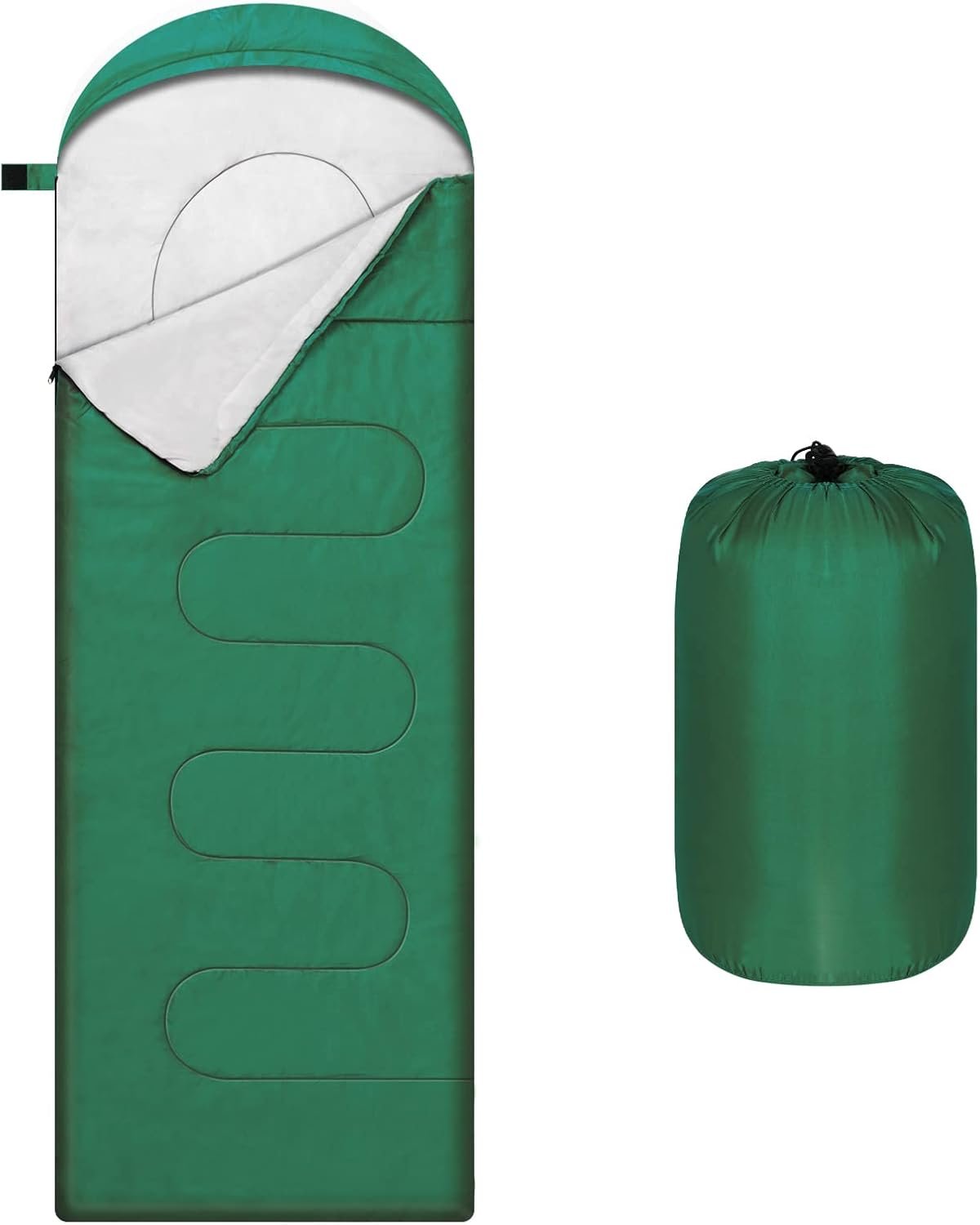 51-yYgCxrCL._AC_SL1500_.jpg Lightweight Waterproof Sleeping Bag (Adult & Child) - Image 1