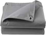 Waterproof Sauna Tarp, Heavy Duty Outdoor Cover for Wooden Sauna Room, Barrel Sauna, Camping Tent – Double-Sided Coating, Tear-Resistant, 118.1"x157.5"