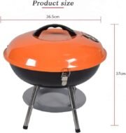 Premium Portable Charcoal Grill Original Kettle for Outdoor Grilling 14 Inch - Barbeque Grill and Smoker for Outdoor Picnic, Patio, Backyard & Camping - Image 2