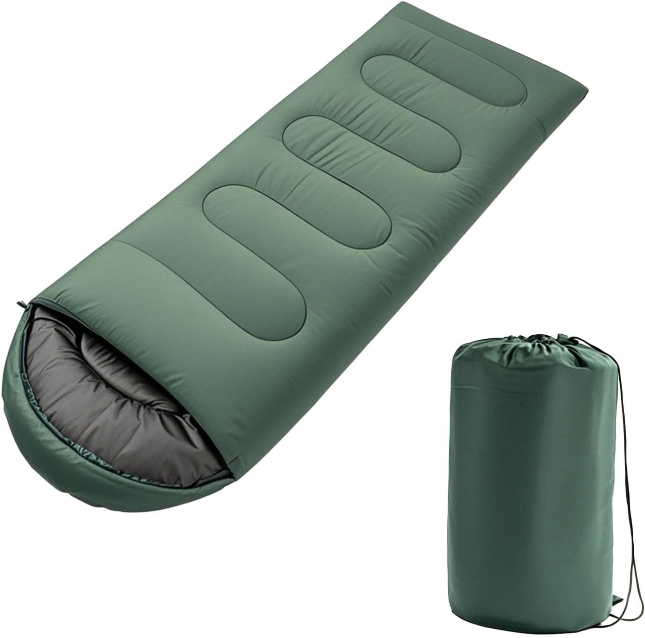 61UCM-yGi5L._AC_SL1500_.jpg Versatile Lightweight 3-Season Waterproof Sleeping Bag - Image 1