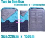 Portable Double Sleeping Bag with Compression Sack - Image 2