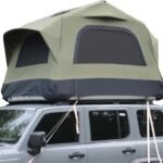 Inflatable Roof Top Tent (for Cars & Trucks): A 2-person tent constructed from 300D waterproof fabric with a wind-resistant design—built specifically for off-road expeditions and outdoor camping; quick and easy to install.