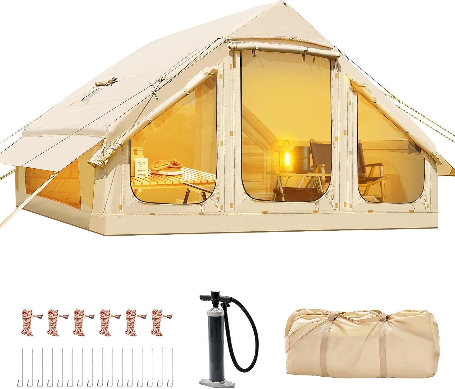 71siLcZOcL._AC_SL1500_.jpg All-Season Inflatable Tent - Image 1