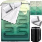 All-Season Waterproof Double Sleeping Bag (Includes Pillows)