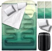 All-Season Waterproof Double Sleeping Bag (Includes Pillows)