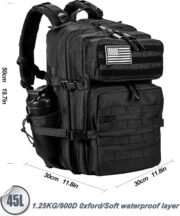 Unisex Military Tactical Backpack, 45L Military Three-Piece Large Capacity Backpack - Image 2