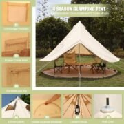 Luxury Cotton Bell-Shaped Tent - Image 2