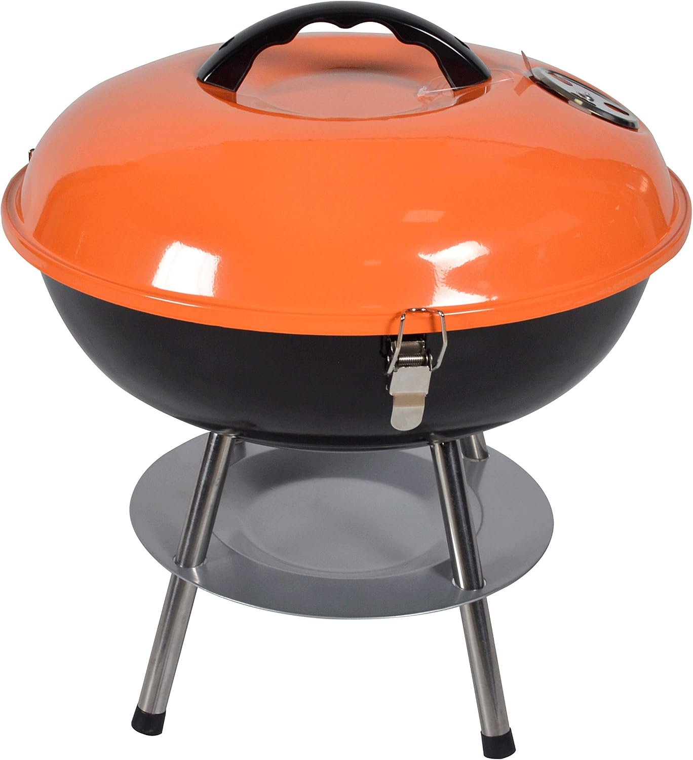 81t8DjshTfL._AC_SL1500_.jpg Premium Portable Charcoal Grill Original Kettle for Outdoor Grilling 14 Inch - Barbeque Grill and Smoker for Outdoor Picnic, Patio, Backyard & Camping - Image 1