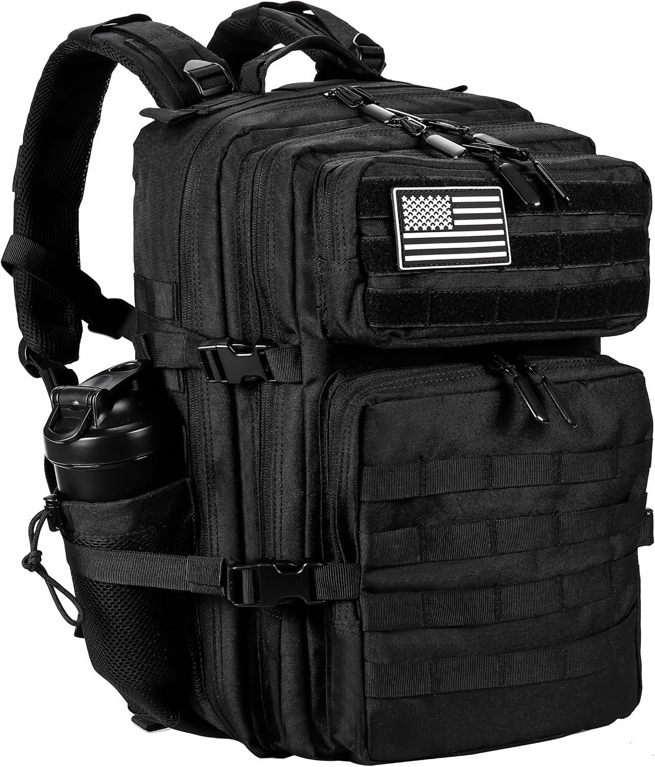 91IsBDIF8L._AC_SL1500_.jpg Unisex Military Tactical Backpack, 45L Military Three-Piece Large Capacity Backpack - Image 1